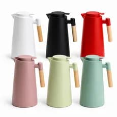 Garrafa Térmica Café 1 Litro Com Termômetro Led Para Chás Design Moderno