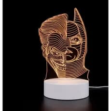 Abajur LED 3D Criativo Figura de Herói Luz Noturna