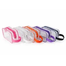 Kit 5 10 20 Unidade Nécessaire Transparente Em Plástico Organizador Maquiagem Enfermagem Escola Lembrancinha Aniversário
