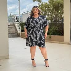 Vestido Feminino Plus Size Soltinho Tamanho Grande G1 G2 G3