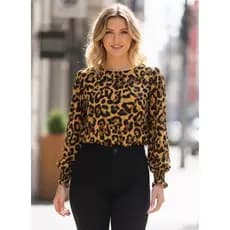 Blusa Feminina Social Manga Comprida Outono Inverno Elegante