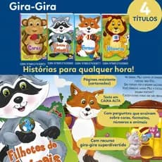 Kit 4 Livros Gira Gira   histórias de natureza e animais