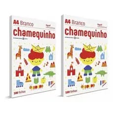 Kit 2 Papel sulfite A4 210x297 com 100 fls Chamequinho