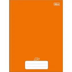 Caderno Brochurão Grande Universitário D+ Cor de Abóbora  TILIBRA Capa Dura BROCHURA - 48 Folhas