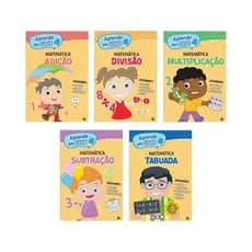Kit Aprenda em Casa Matemática Básica: Todolivro atividades Multiplicação Divisão Adição Subtração 5