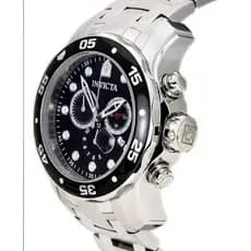 Relógio Invicta Pro Diver Scuba 0069 Prata Mostrador Preto