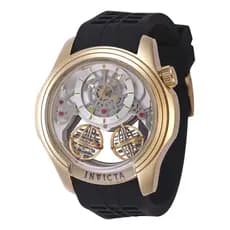 Relógio Invicta Specialty 47375 Banhado A Ouro 18k Preto Dourado Branco