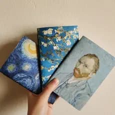 CADERNO SKETCHBOOK monte seu KIT A5 e A6 , Van Gogh, Vênus, e outras obras de arte!