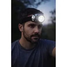 LANTERNA AJUSTAVEL PARA CABEÇA  TRILHAS , CICLISMO  7 LEDS