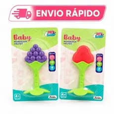 Mordedor de Silicone para Bebê - Alívio Seguro e Durável com Design de Fruta