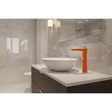 Torneira Gourmet Ultra Eagle para Banheiro Cromada / Laranja para Cuba Elevada, Monocomando with Misturador