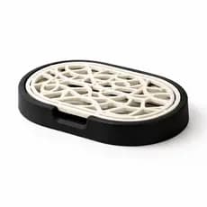 Saboneteira Oval Porta Sabonete Banheiro Suporte Sabonete Escorredor Pia Lavabo Seco Beleza Luxo