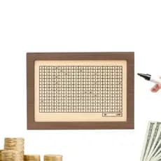 Woodbox Kakebo 1Mil Caixa Dinheiro Cofre Madeira Mdf Desafio Cofrinho