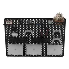 Pegboard G Premium Mdf Setup Gamer Home Office Preto com Película de Proteção