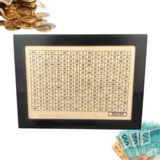 Cofrinho Desafio 10.000 Reais Mdf Controle Financeiro Método Japones Kakebo