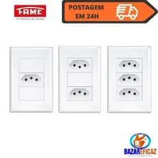 Tomada da Linha Evidence Fame Simples Dupla e Tripla 10a e 20a