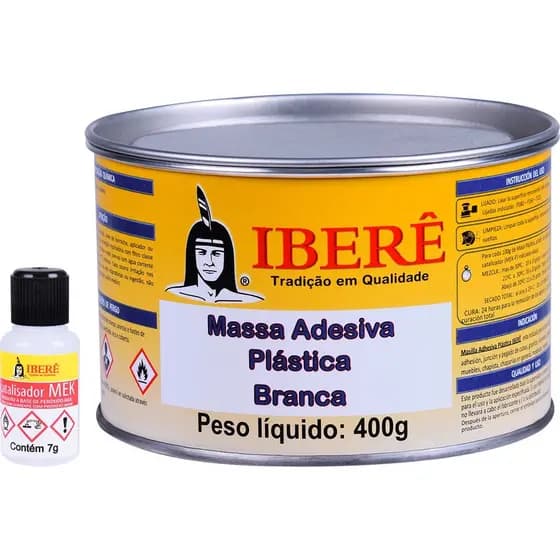 Massa Plastica Plastic Ibere Cola Cuba Marmore e Pedras 400g