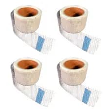 Kit 4 Fita Telada Fibra De Vidro Para Drywall 48x10 Metros