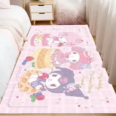 Pequeno fresco ins quarto menina cobertor de cabeceira princesa quarto dos desenhos animados tapete crianças tapete