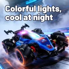 Nilleh Carro RC Mini 2.4G Fórmula 4WD – Controle Remoto com Luz LED