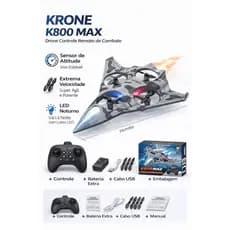 Avião RC JCMO K800 MAX, Helicóptero de Controle Remoto 2.4G, Avião de Plástico RC Vertical