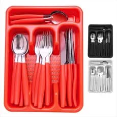 Conjunto de talheres 25 peças Faqueiro para mesa posta dia das mães