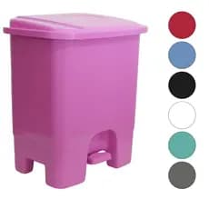 Lixeira 13 Litros Colorida Com Pedal, Para Cozinha ou Banheiro