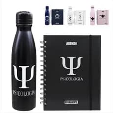 Kit Agenda Permanente E Garrafa Profissao Presente Criativo Para Uso Diario
