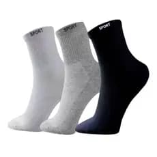 Kit 3 Meias Masculinas Cano Longo Confortáveis