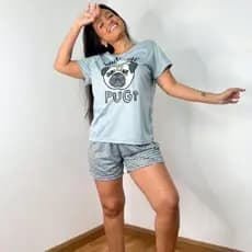 PIJAMA CURTO MALHA LEVE Cores sortidas