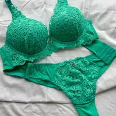 CONJUNTO IMPORTADO RENDA ALTA DELICADA EM CORES VARIADAS