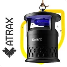 Atrax Armadilha Luminosa Mata Mosquito Pernilongos Led UV Bivolt Área Externa Proteção IPX4