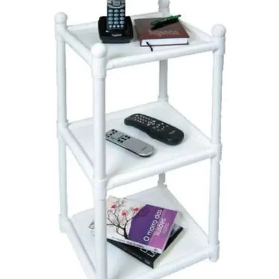 Prateleira Estante Plástico Modular 3 Andares BRANCA