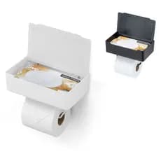 Suporte Porta Lenço Umedecido Absorvente Algodão Papel Higiênico Colar Parede