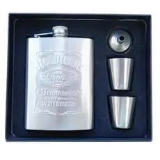 Kit Cantil Com 2 Copos e funil Cromado 200ml