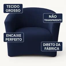 Capa Poltrona Ferradura Circuler - Malha Premium Ajustavel -Taty Capas