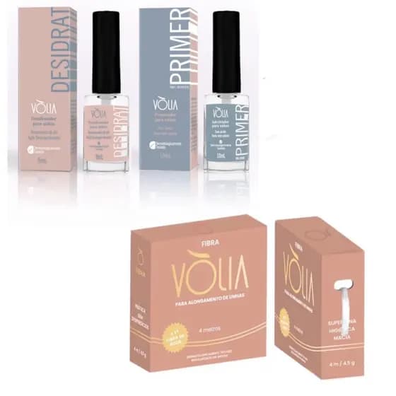 Kit Volia Desidrat + Primer Bonder + Fibra de Vidro Volia