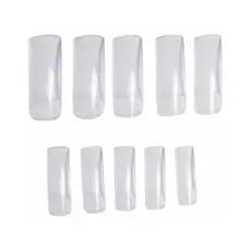 1 Pacote Tips Quadrada Transparente C/100 Unidades Unha
