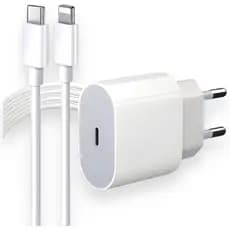 Carregador  20w Para Iphone 8 X Xr 11 12 13 14 Pro Max Branco