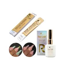 KIT Top Coat Real Love +SACHE BLINDADO Anti Risco Brilho Blindado Para Unhas Gel