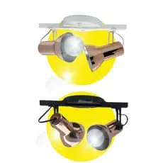 Luminaria Spot Trilho Duplo Rosê c/Preto ou Rosê c/Branco Direcionável E27 Rosê Linda!!
