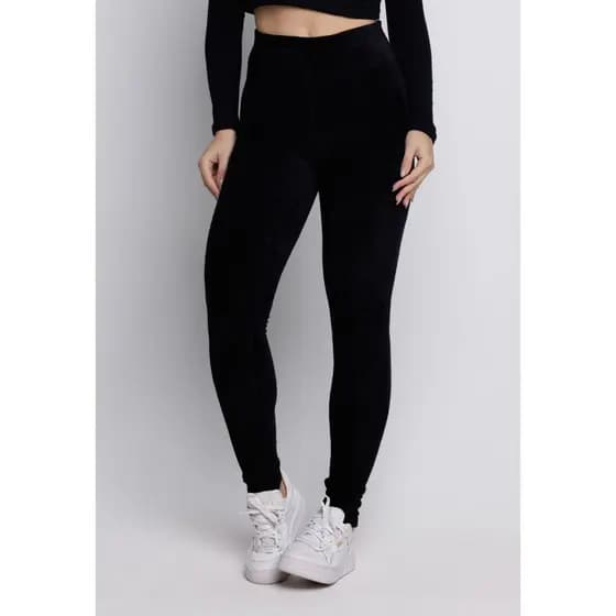 Promoção Calça Legging Feminina Veludo Cotelê Cintura Alta Grossa Cós Alto Inverno Frio