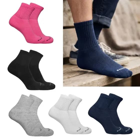 Kit 3 Pares Meias Algodão Cano Médio Sortida Ted Socks 2100