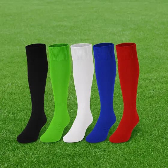Kit 6 Meião De Futebol Profissional Esportivo Meias Alta Qualidade Cano Alto Jogador time usa com Chuteira
