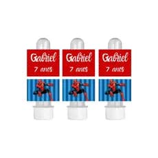 Adesivo etiqueta para tubete 7x4cm personalizado qualquer arte tema infantil