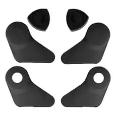 Kit Acabamento Lateral Banco Manopla Gol G2 G3 G4 Preto 6pçs