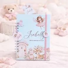 Caderneta Fadinha menina personalizada