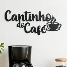 Decoração Cantinho do Café Mdf Escrita Decorativa