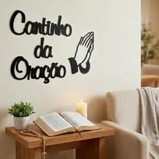 Cantinho Da Oração Frase Decorativa Em Mdf