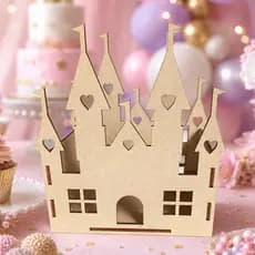 Kit Centro de Mesa Castelo Princesa Decorativo Cachepot Decoração Aniversário Princesa